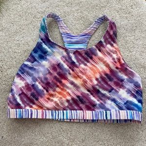 athleta bathing suit top reversible girls xs/14